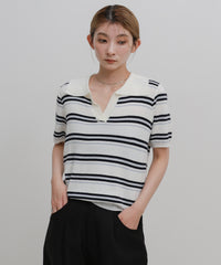ボーダースキッパーポロニット