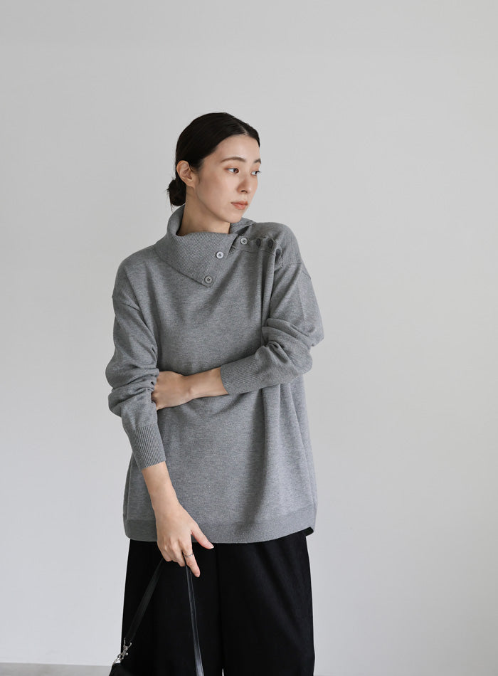 サイドボタンタートルネックニット – SELECT MOCA