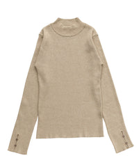 スリーブスリットプチハイリブニット