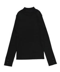 スリーブスリットプチハイリブニット