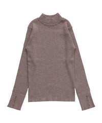 スリーブスリットプチハイリブニット