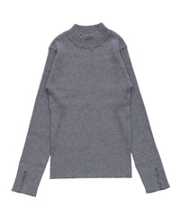 スリーブスリットプチハイリブニット