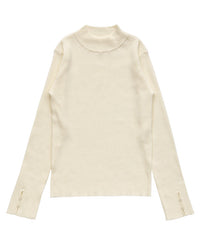 スリーブスリットプチハイリブニット