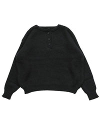 ヘンリーネックオーバーニット