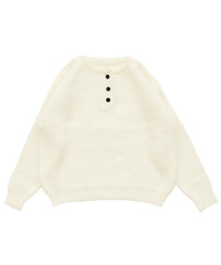 ヘンリーネックオーバーニット