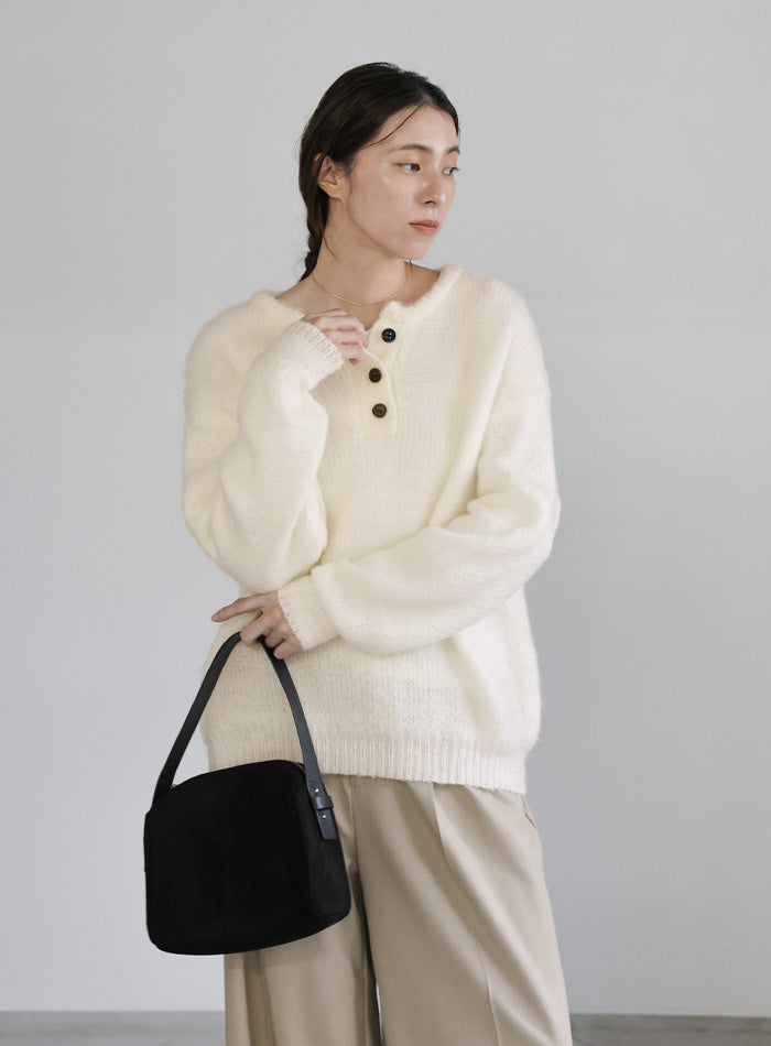 ヘンリーネックオーバーニット – SELECT MOCA