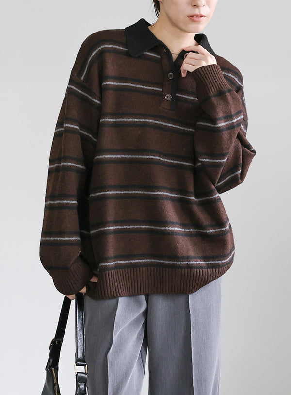 ポロボーダールーズニット