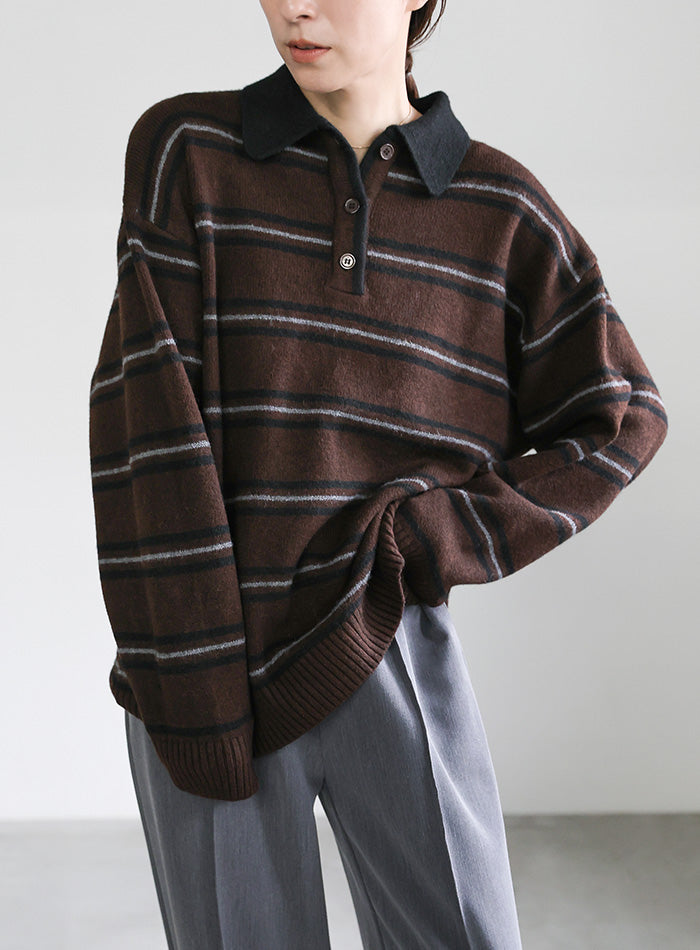 ポロボーダールーズニット