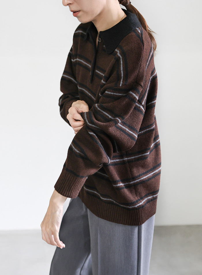 ポロボーダールーズニット