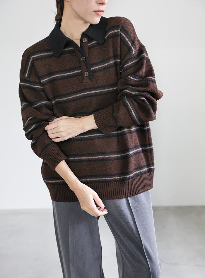 ポロボーダールーズニット