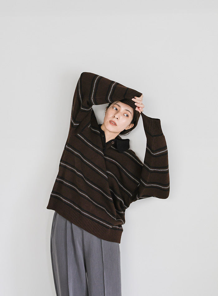 ポロボーダールーズニット