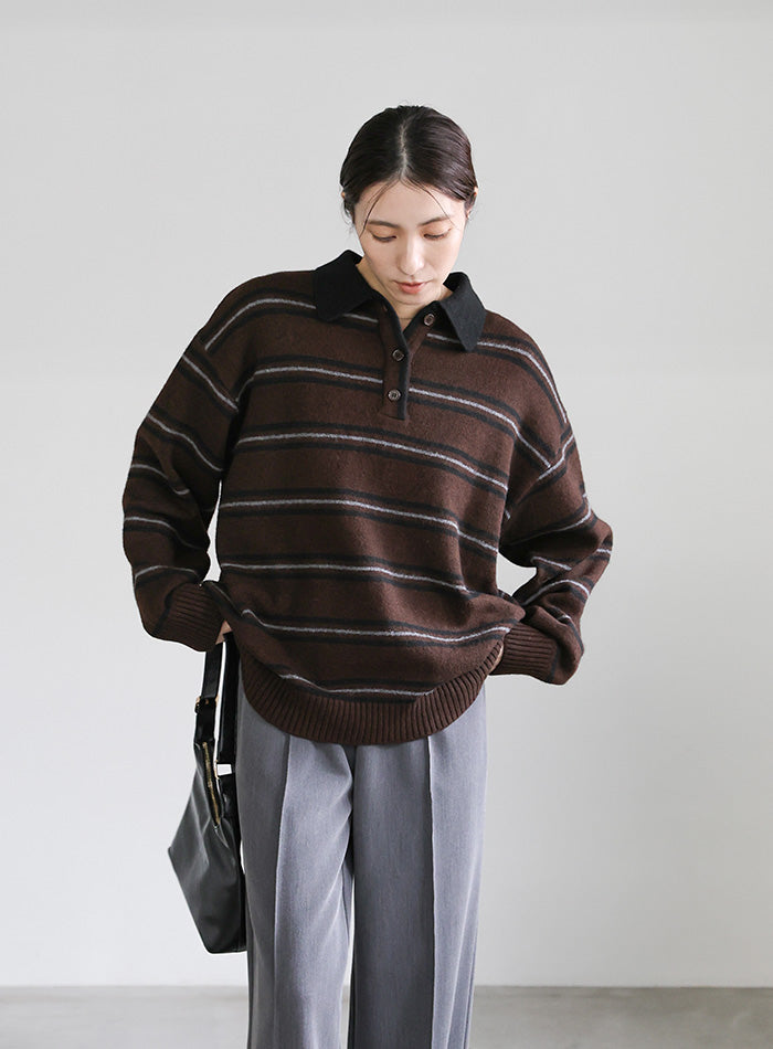 ポロボーダールーズニット