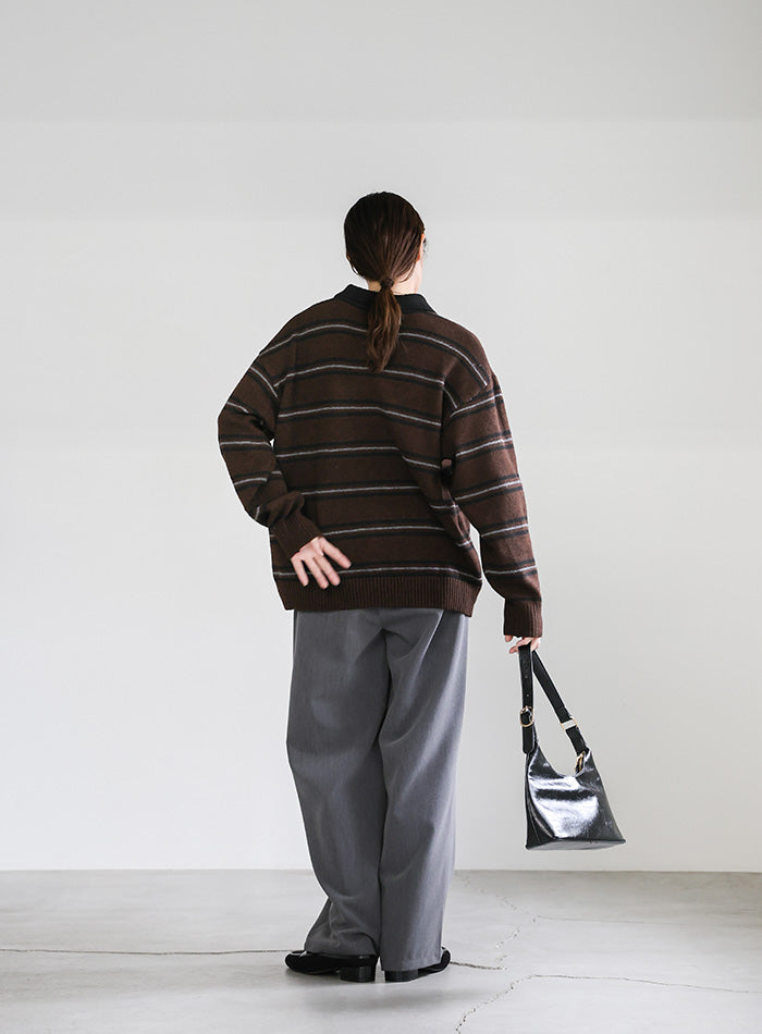 ポロボーダールーズニット