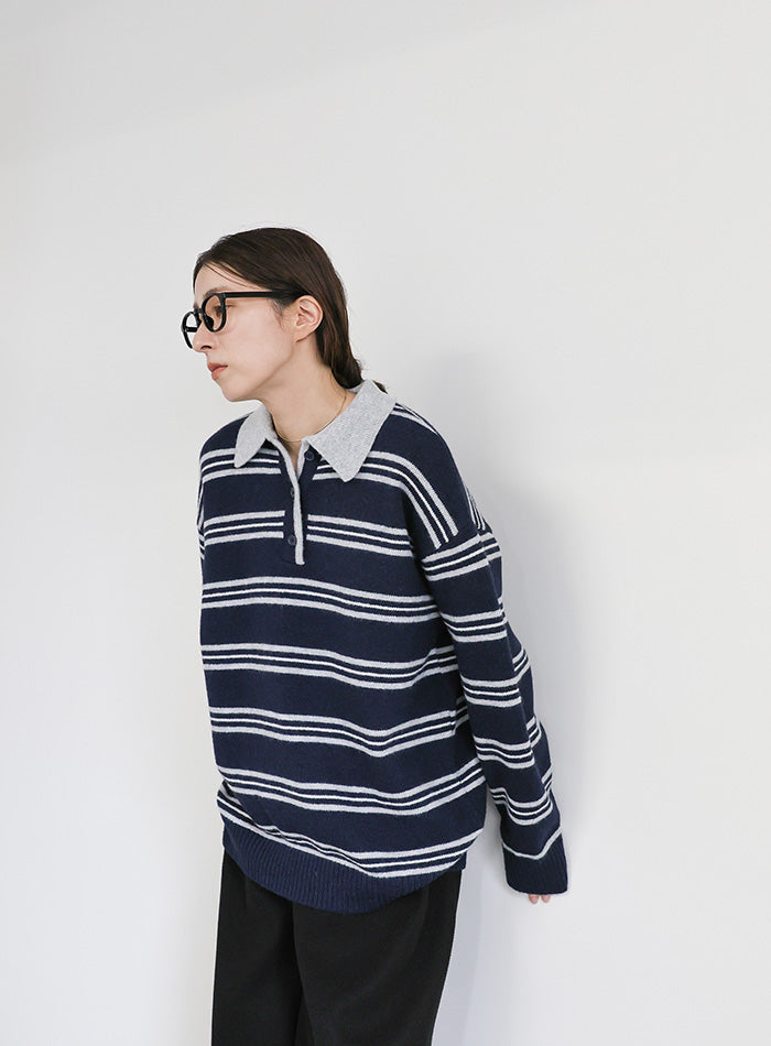 ポロボーダールーズニット