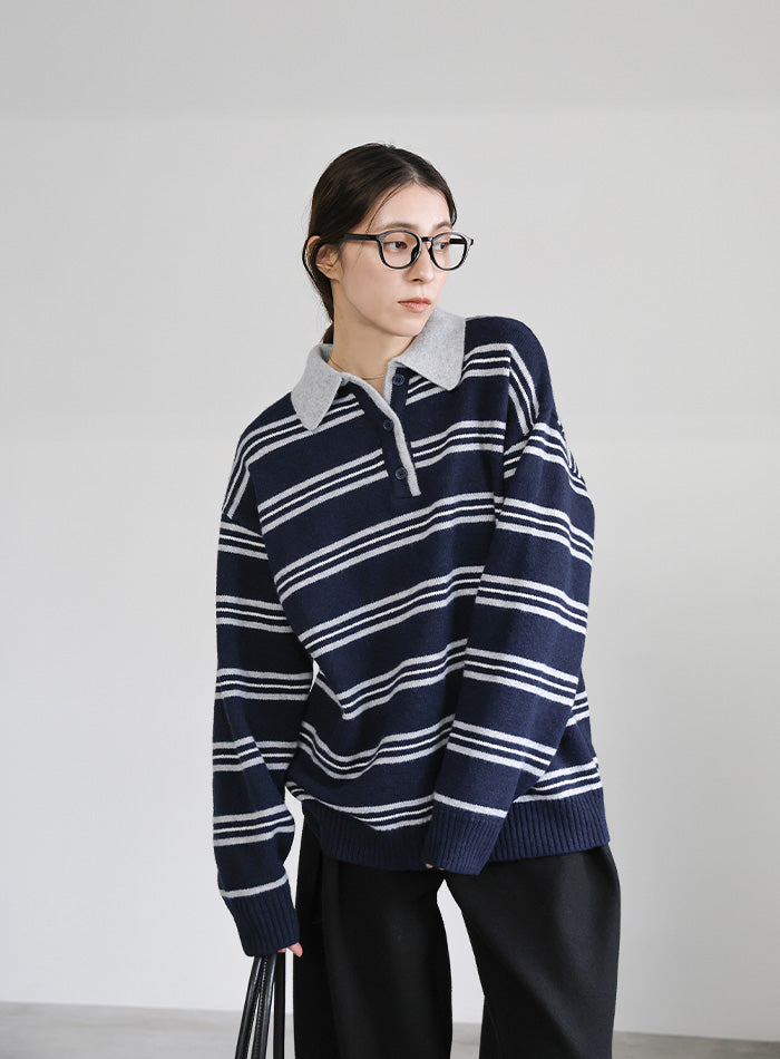 ポロボーダールーズニット