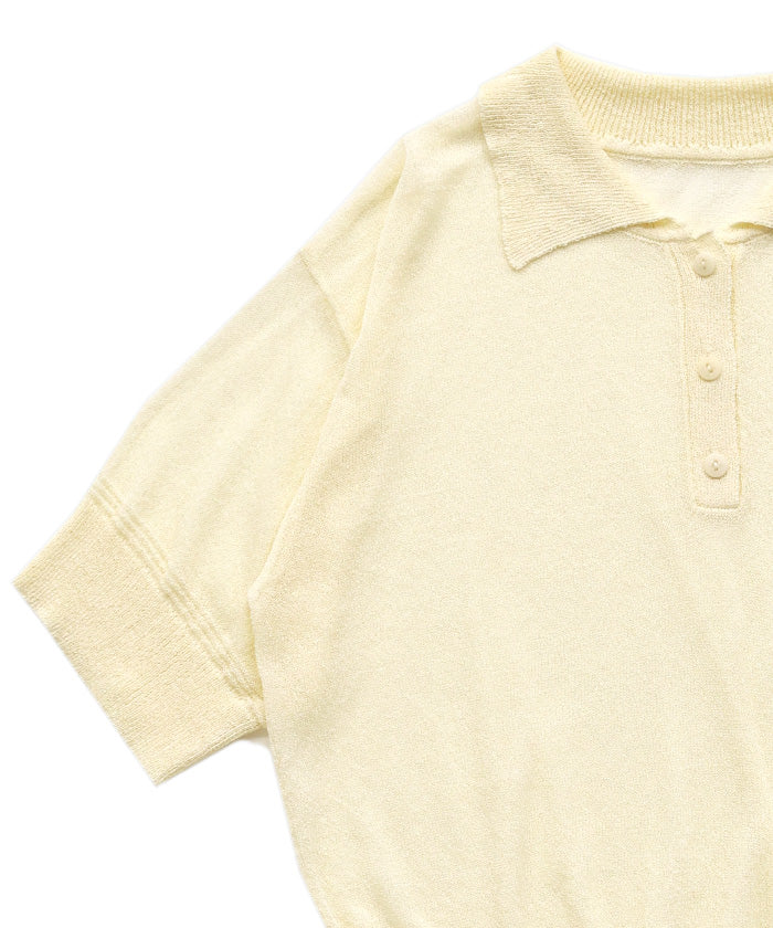 シアーサマーシンプルポロニット – SELECT MOCA