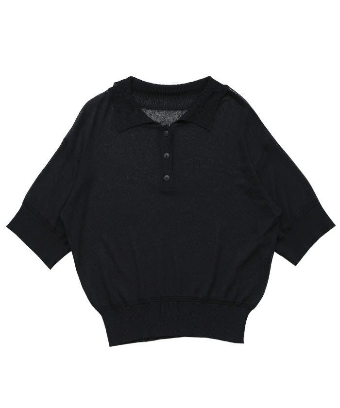 シアーサマーシンプルポロニット – SELECT MOCA