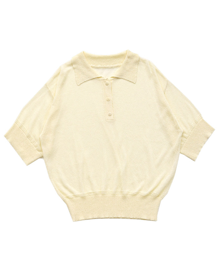 シアーサマーシンプルポロニット – SELECT MOCA
