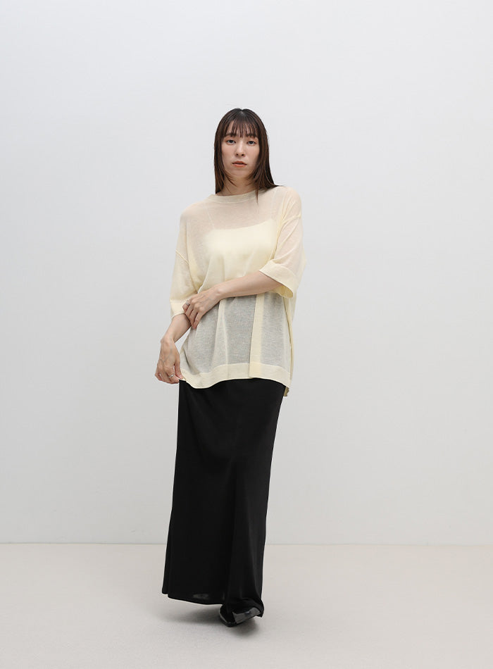 トップス select. リネンブレンドシアーニットトップス – SELECT MOCA