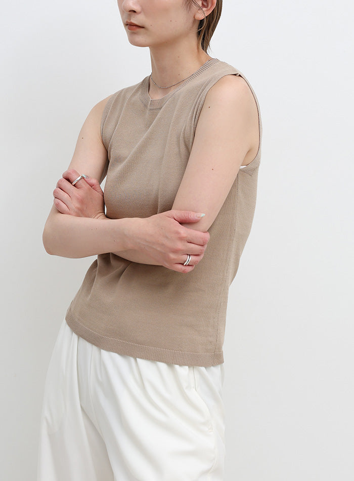 シンプルノースリーブサマーニット – SELECT MOCA