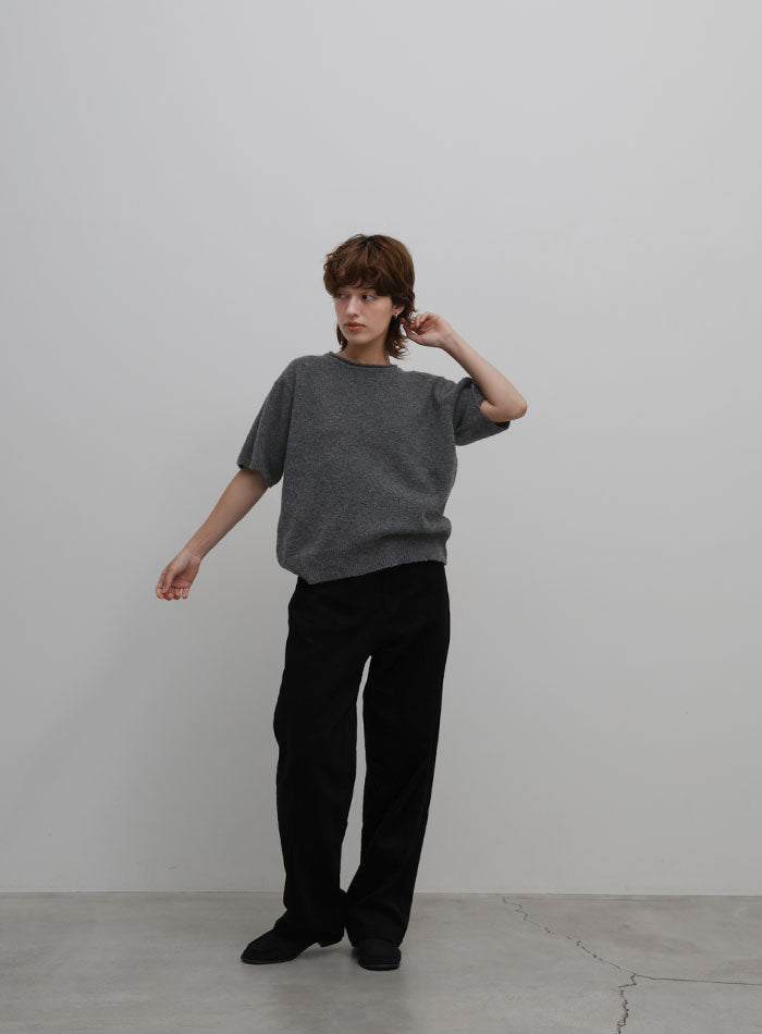 ネックデザインハーフスリーブニット – SELECT MOCA