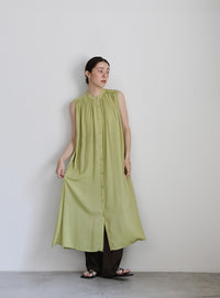 ノースリーブギャザーワンピース【SALE】