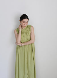 ノースリーブギャザーワンピース【SALE】