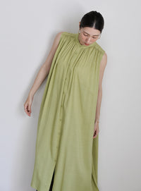 ノースリーブギャザーワンピース【SALE】