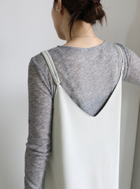 2WAYカットジョーゼットキャミワンピース