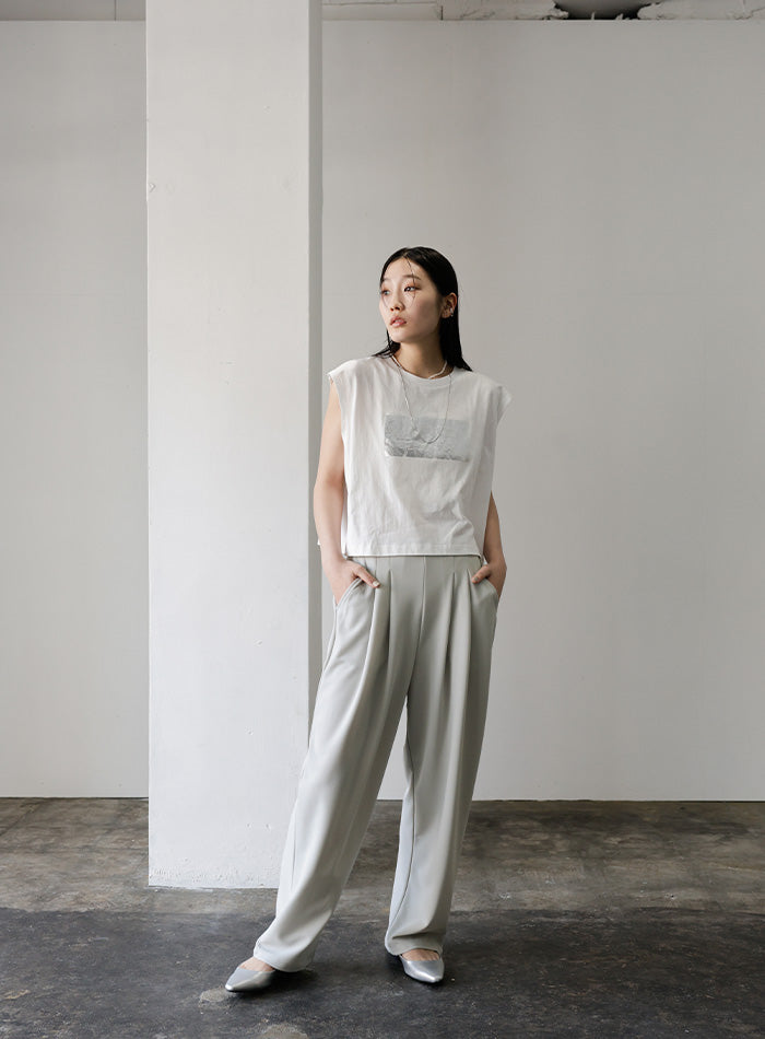 SATOKA Cactus ホワイトオーガンジーパンツ　1 SATOKA Cactus ホワイトオーガンジーパンツ 1 SATOKA Cactus ホワイト