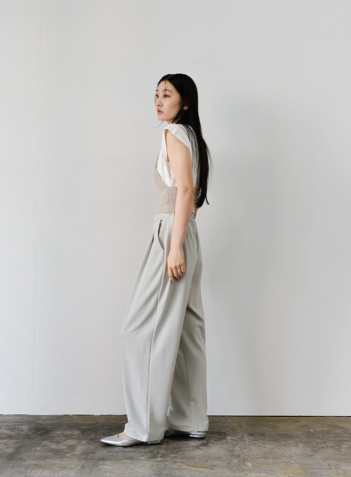 SATOKA Cactus ホワイトオーガンジーパンツ　1 SATOKA Cactus ホワイトオーガンジーパンツ 1 SATOKA Cactus ホワイト