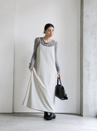 2WAYカットジョーゼットキャミワンピース