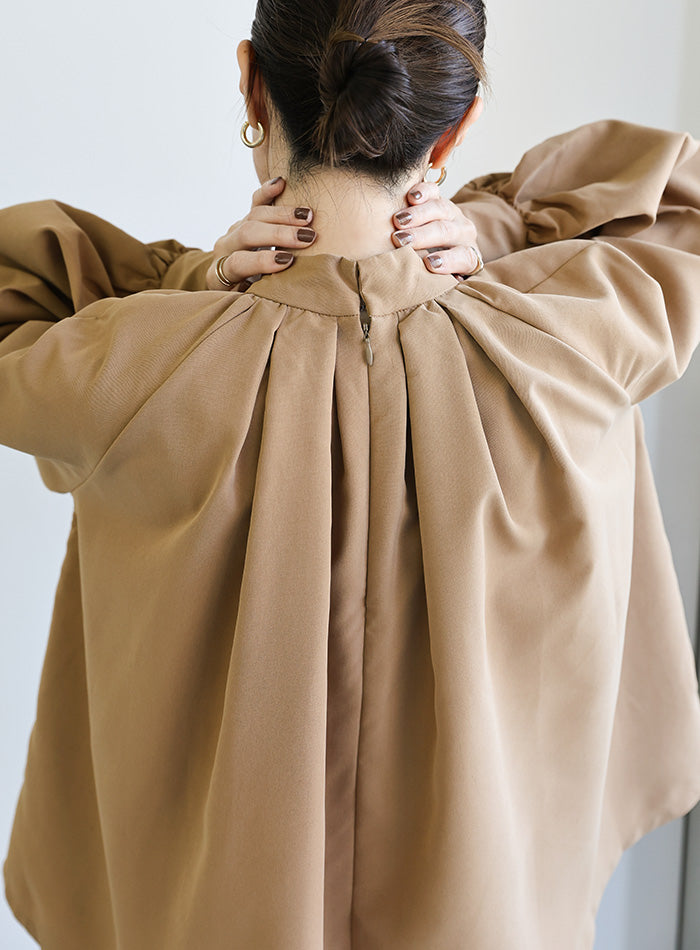 ハイネックボリュームギャザーブラウス – SELECT MOCA