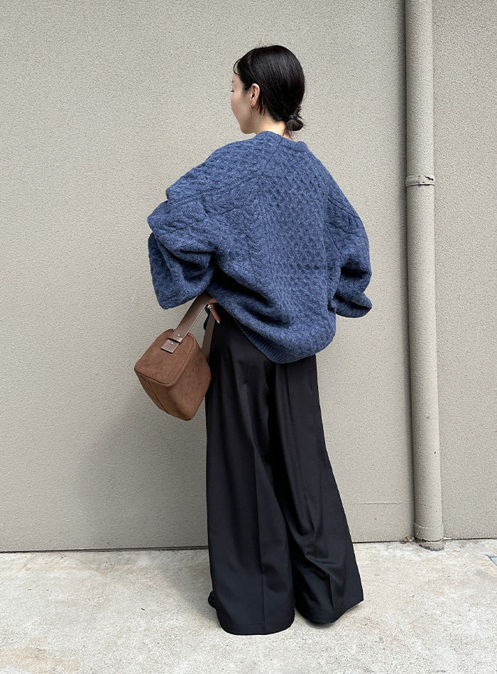 サイズ展開あり】オーバーサイズハニカムニット【by SON】 – SELECT MOCA