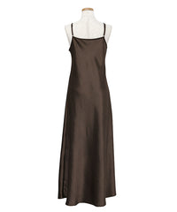 サテンフレアキャミワンピース