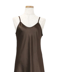 サテンフレアキャミワンピース