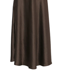 サテンフレアキャミワンピース