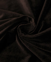 ボウタイリボンVネックベロアワンピース