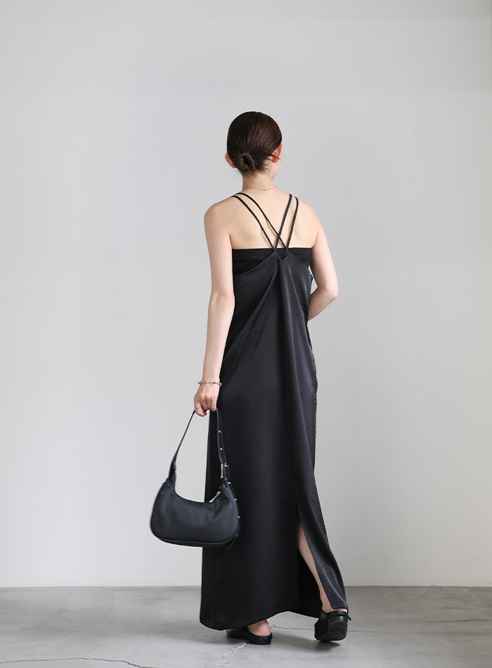 国内発| VICTORIA BECKHAM オープンバック サテン キャミドレス 国内発| VICTORIA BECKHAM オープンバック サテン キャミドレス