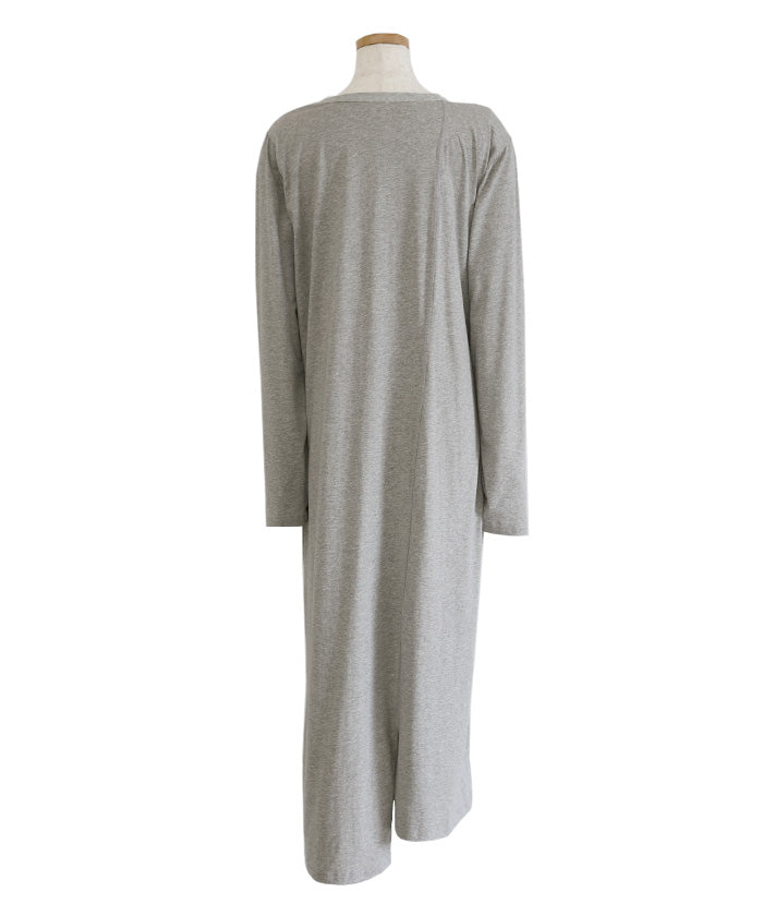 【Et】アシンメトリーネックワンピース