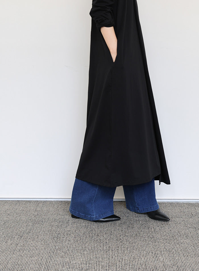 【Et】アシンメトリーネックワンピース