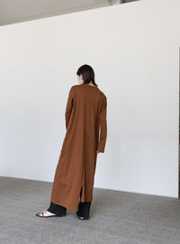 【Et】アシンメトリーネックワンピース