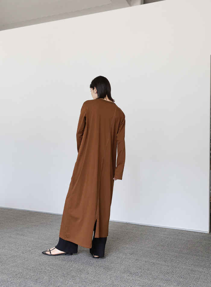 【Et】アシンメトリーネックワンピース