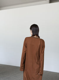 【Et】アシンメトリーネックワンピース