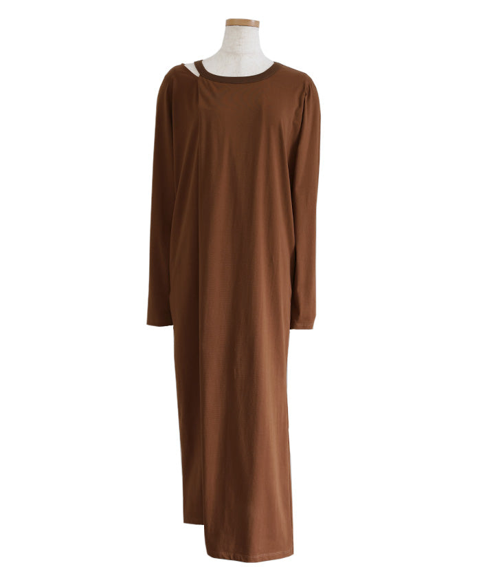 Et】アシンメトリーネックワンピース – SELECT MOCA