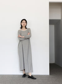 【Et】アシンメトリーネックワンピース
