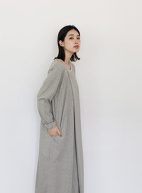 【Et】アシンメトリーネックワンピース