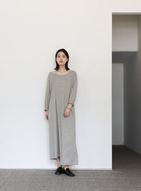 【Et】アシンメトリーネックワンピース