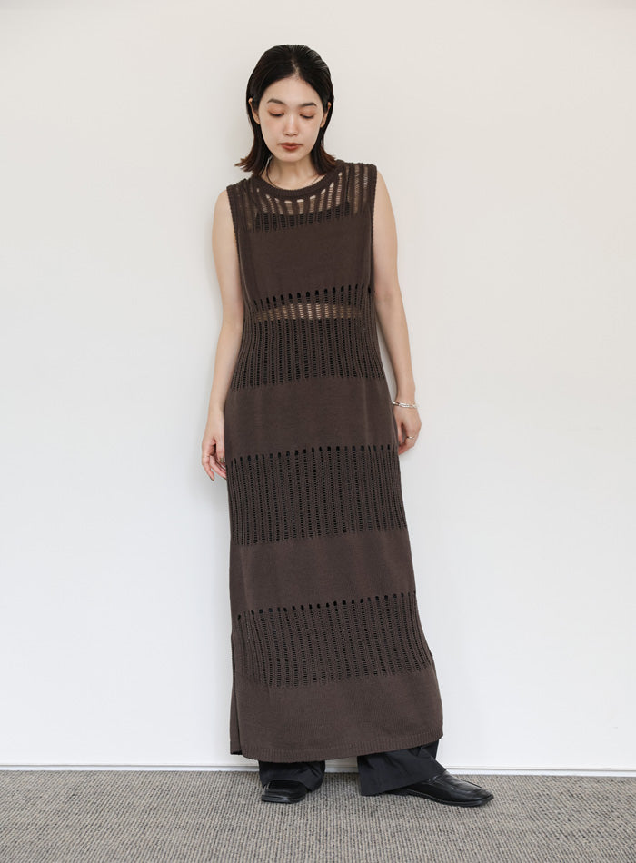 MOGA モガ　ニットワンピース ブラック ANNUAL×MOGA バイカラータートルニット｜BIGI online