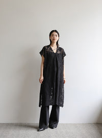 【Et】レースベストワンピース